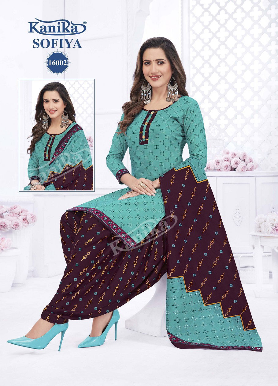 Sofia Vol 16 By Kanika Cotton Salwar Suit Catalog